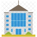 Modernes Glasgebaude Buro Firmengebaude Symbol