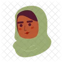 Muslim Woman African American Woman Hijab Black Female Headscarf Icon