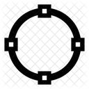 Modifier Ovale Ligne Icon