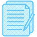 Fichier Papier Donnees Icône