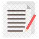 Fichier Papier Donnees Icône