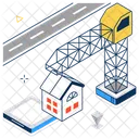 Modular House House Building Icon