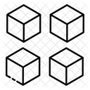 Modulos Cubos Modulares Modelagem Ícone