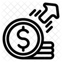 Moeda de flecha  Ícone