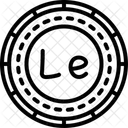 Moeda de serra leoa Ícone