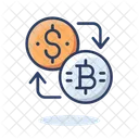 Moeda De Troca Moeda Bitcoin Icon