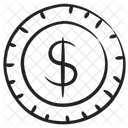 Moeda De Dolar Moeda Monetaria Dinheiro Ícone