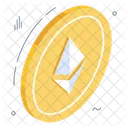 Moeda Ethereum Criptomoeda Criptografia Icon