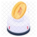 Moeda Ethereum Holograma Bitcoin Moeda Ethereum Icon