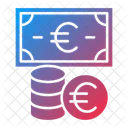 Dinheiro Euro Euro Moeda Ícone