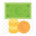 Dinheiro Euro Euro Moeda Ícone