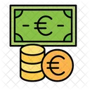 Dinheiro Euro Euro Moeda Ícone