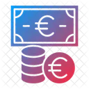 Dinheiro Euro Euro Moeda Ícone