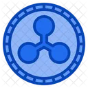 Ondulacao Xrp Moeda Cripto Dinheiro Digital Criptomoeda Icon