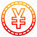 Yuan Moeda Blockchain Cripto Dinheiro Digital Criptomoeda Ícone