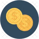 Moedas Dolar Moeda Icon