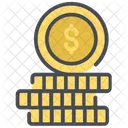Moedas Dinheiro Moeda Ícone