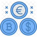 Moedas Criptomoeda Ícone