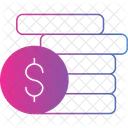 Moedas de dólar  Ícone