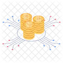 Moedas digitais  Ícone