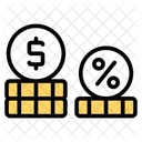 Moedas De Dolar Moedas De Dinheiro Moedas De Dinheiro Icon