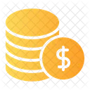 Moedas de dólar  Ícone