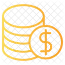 Moedas de dólar  Ícone