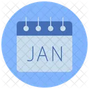 Mois Janvier Calendrier Icon