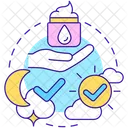 Moisturize both day and night  Icon