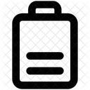 Moitie Batterie Alimentation Icône