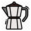 Kaffee Farblinie Symbol