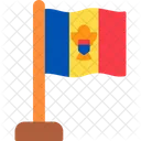 Moldavia Pais Bandeira Ícone