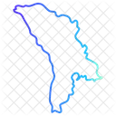 Mapa da Moldávia  Ícone