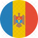 Moldova Flag Country Icon