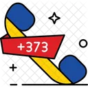 Moldova Country Code Phone Code Icon