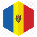 Moldova Country Flag Icon