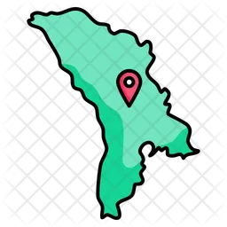 Moldova map  Icon