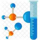 Molecula Tubo De Ensaio Experimento Ícone
