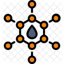 Molecula De Aceite Molecular Quimica Icono