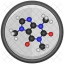 Molécula de cafeína  Ícone