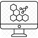 Molecula Em Lcd Display Led Ícone