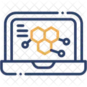 Molecular Computer Structure Icon