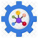 분자공학 분자 과학 아이콘