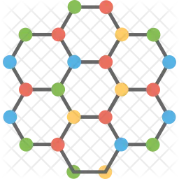分子ネットワーク  アイコン