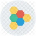Molecule Hexagons Science Icon