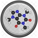 Caffeine Molecule Model Icon