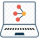 Molecule Laptop Screen Laptop Icon