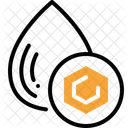 Molecule Oil Drop Icon