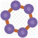 분자 분자 구성 아이콘