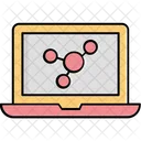 Molecule on lcd  Icon